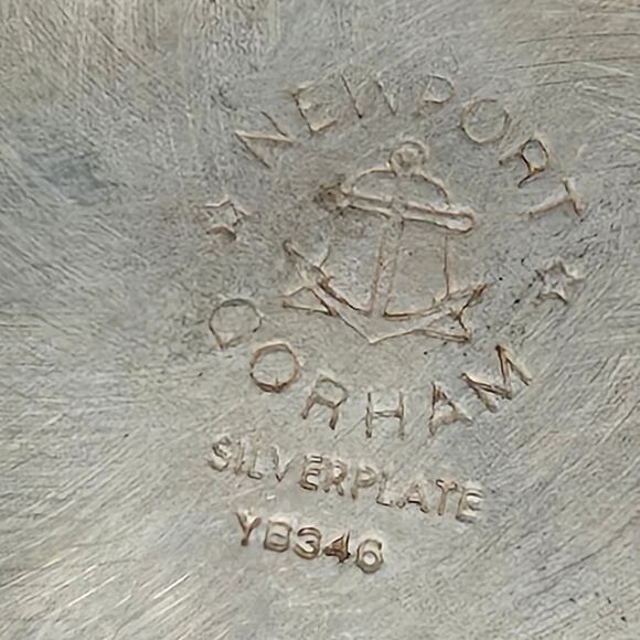 Vintage Newport Gorham SilverPlate Wine Champagne Chiller Bucket YB346 Patina - Picture 7 of 9